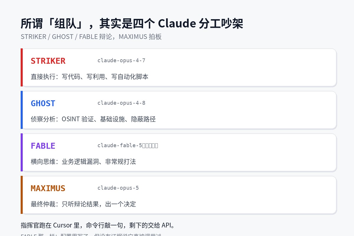 CARLIY0S 的四个角色分工
